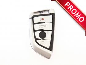 Празна кутийка KEY за смарт ключ на BMW X5 с 4 бутона и авариен ключ от key.bg